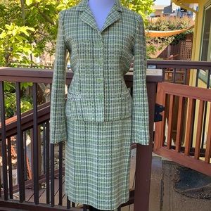 Theory Wool/Angora Skirt Suit Sz 10/8